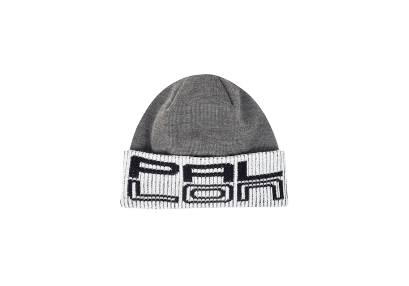 Palace London Panel Beanie Grey Marl FW19 US