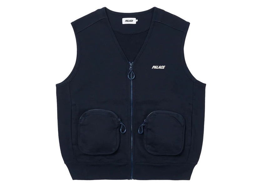 Palace London Sweat Gilet Navy メンズ - SS22 - JP