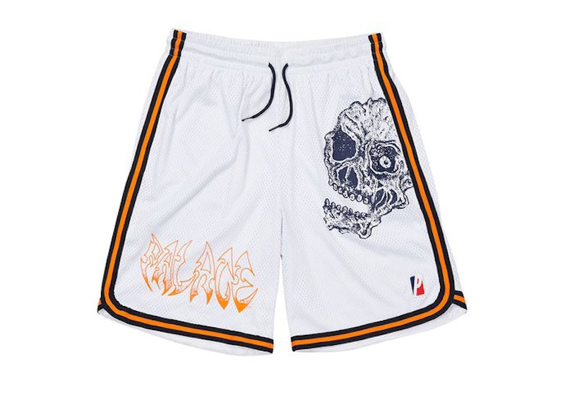 Pre-owned Palace Men's Lotties Airtex Shorts In White