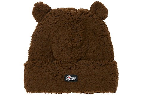 Palace Love Fuzzy Ears Beanie Brown Men's FW24 GB