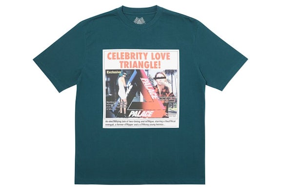 Palace Camiseta Triángulo Amoroso Verde oscuro