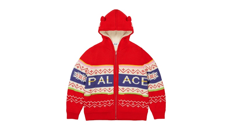 Men's Palace Loves Me Hooded Knit in Red