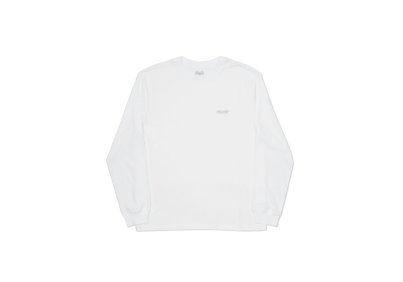 Pre-owned Palace Men's Low Key Long Sleeve T-shirt Summer 2016 In White