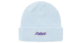Palace Lowercase Font Beanie Light Blue