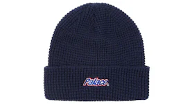 Palace Lowercase Font Beanie Navy