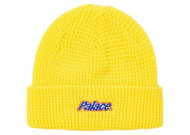 Pre-owned Palace Lowercase Font Beanie In Yellow