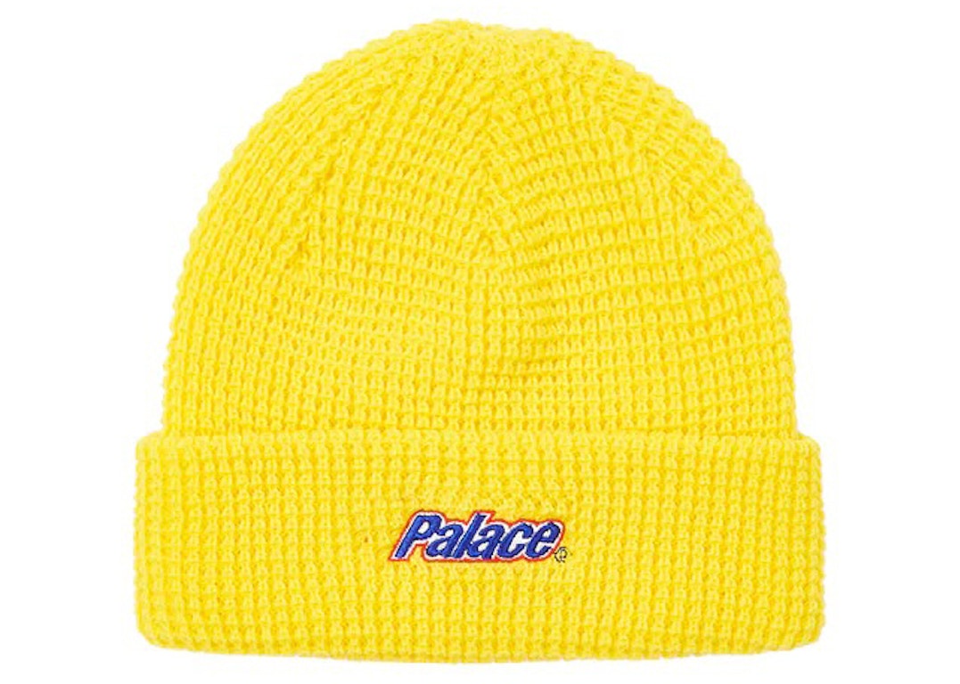 Pre-owned Palace Lowercase Font Beanie Yellow