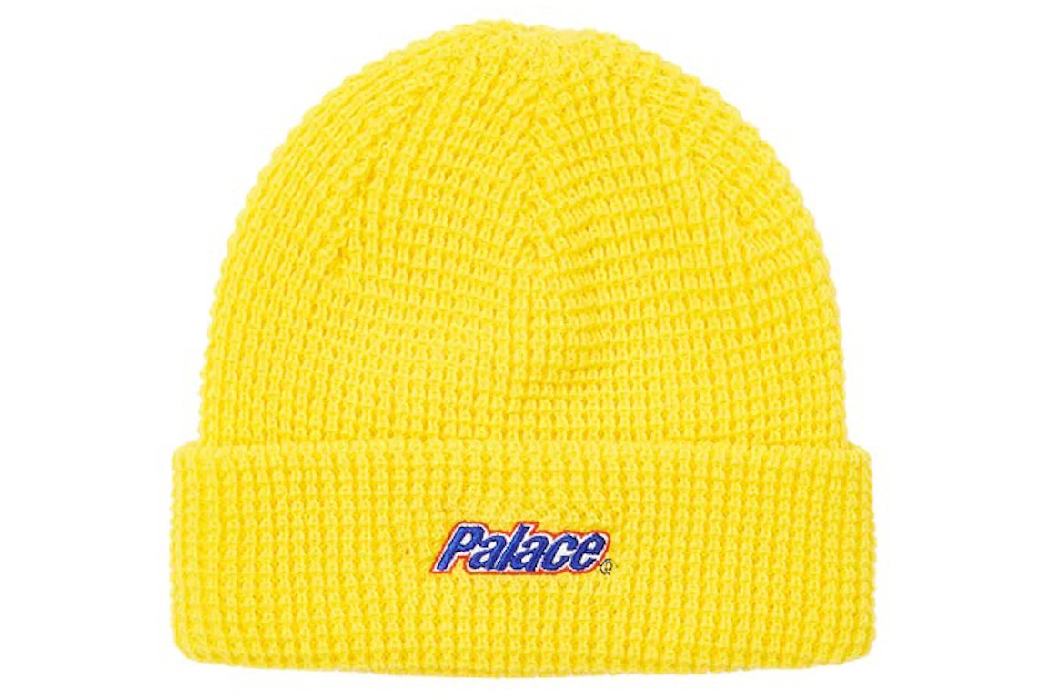 Pre-owned Palace Lowercase Font Beanie Yellow