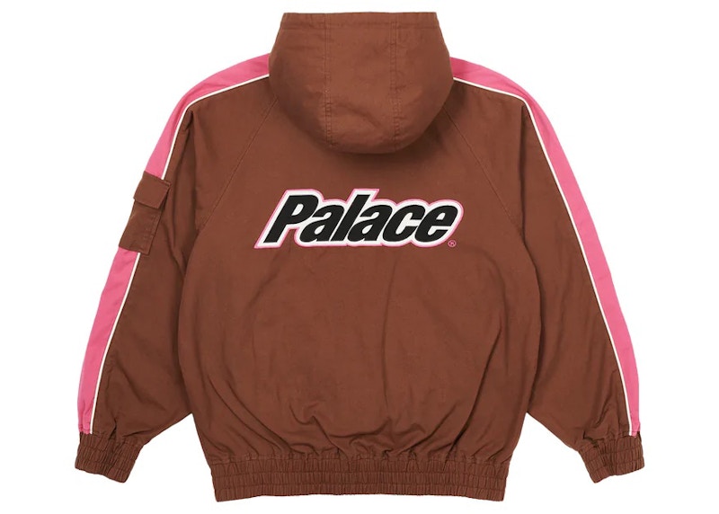 Palace Lowercase Hooded Cotton Jacket Brown/Pink メンズ - FW22 - JP