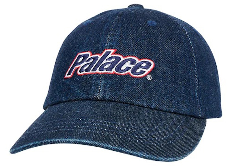 Palace Lowercase Washed Denim 6-Panel Indigo Men's - SS23 - US