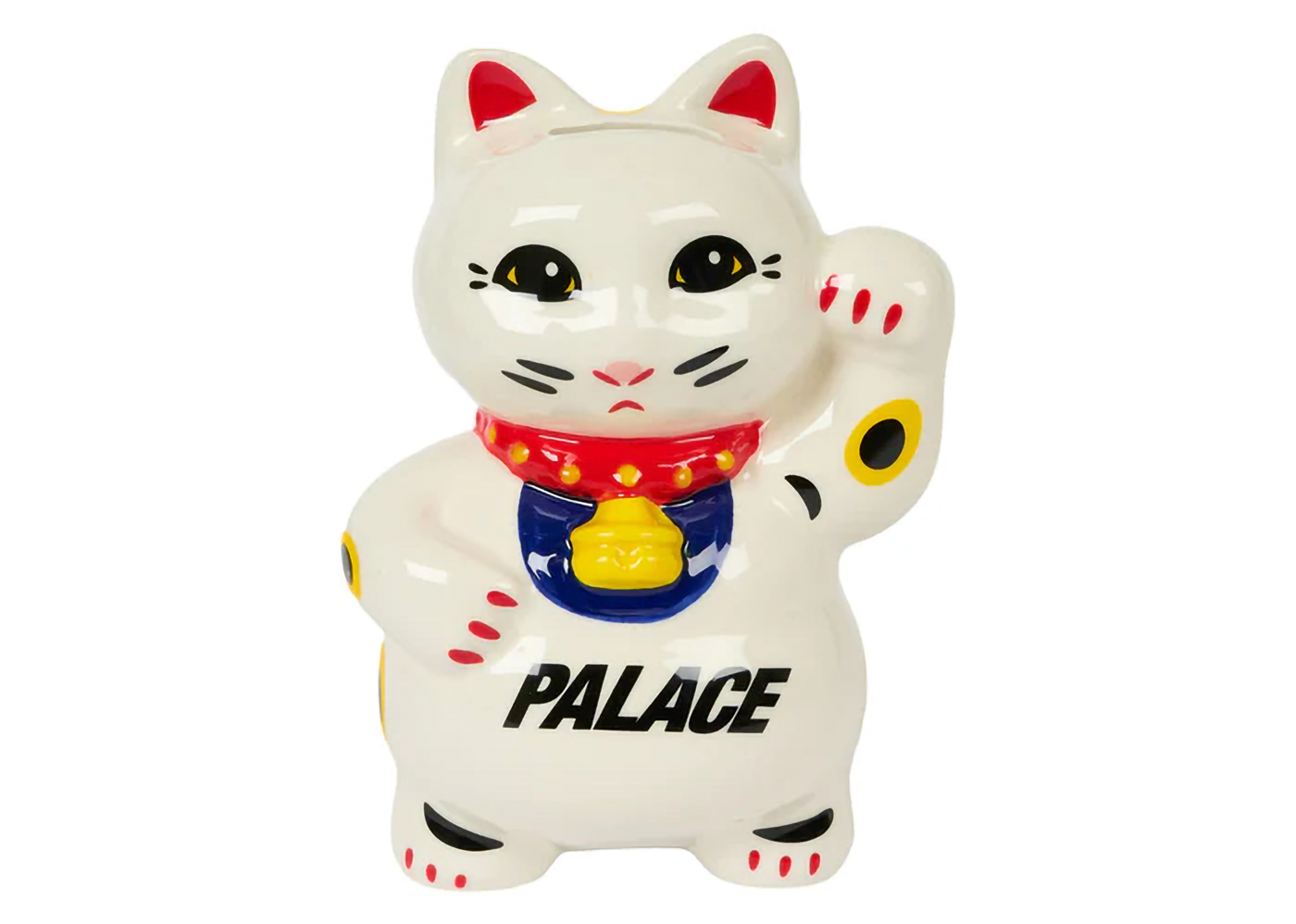 Palace Lucky Cat Money Bank White