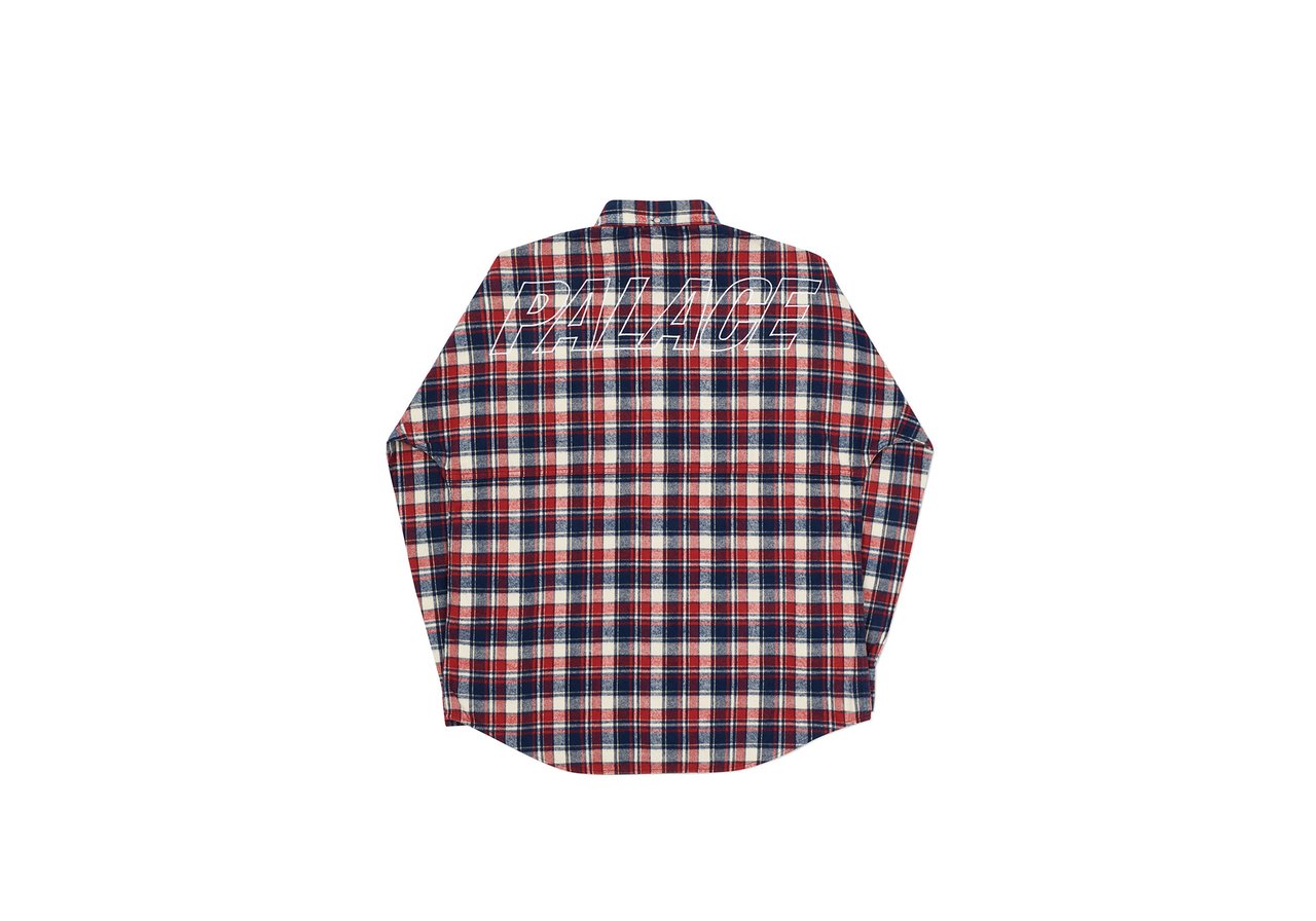 Palace Lumber Yak Shirt Red/Navy メンズ - FW20 - JP