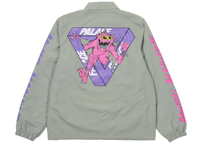 Palace M-Zone Mutant Ripper Coach Jacket Grey Men's - SS21 - US