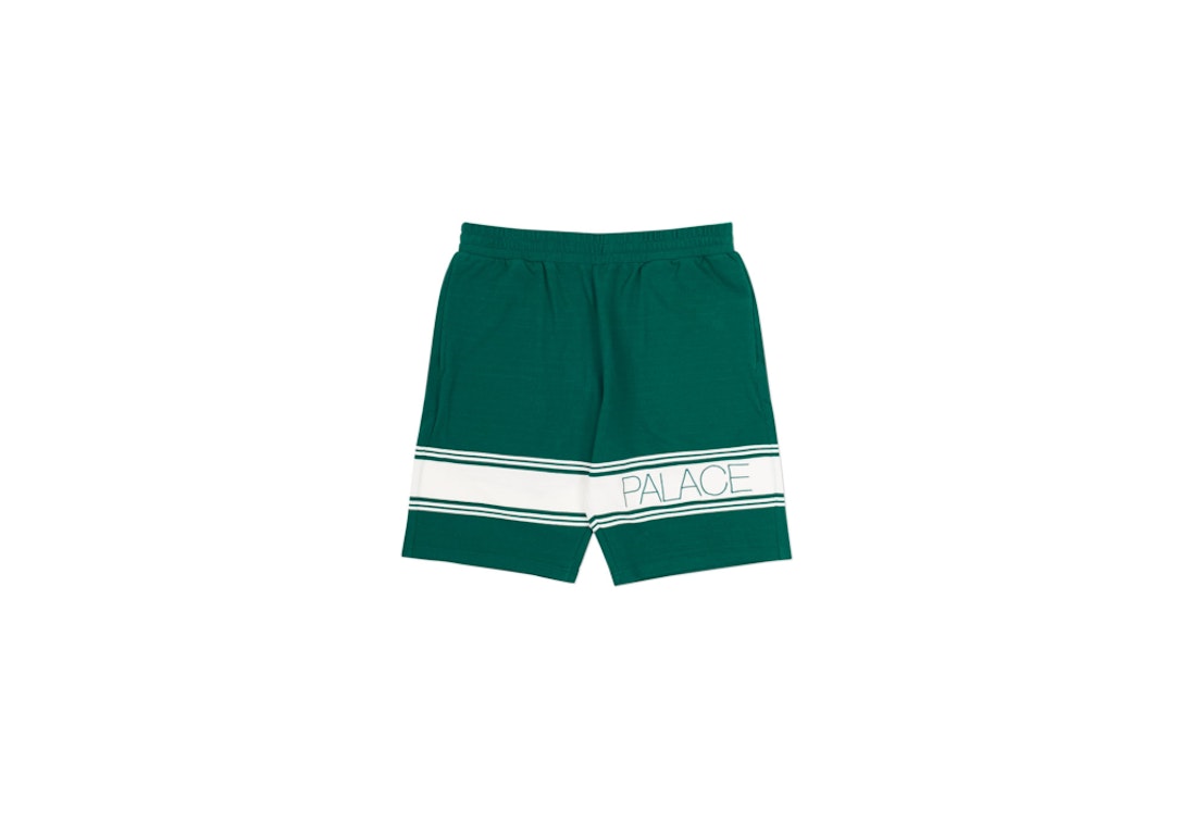 Pre-owned Palace Marina Stripe Pique Shorts White/green