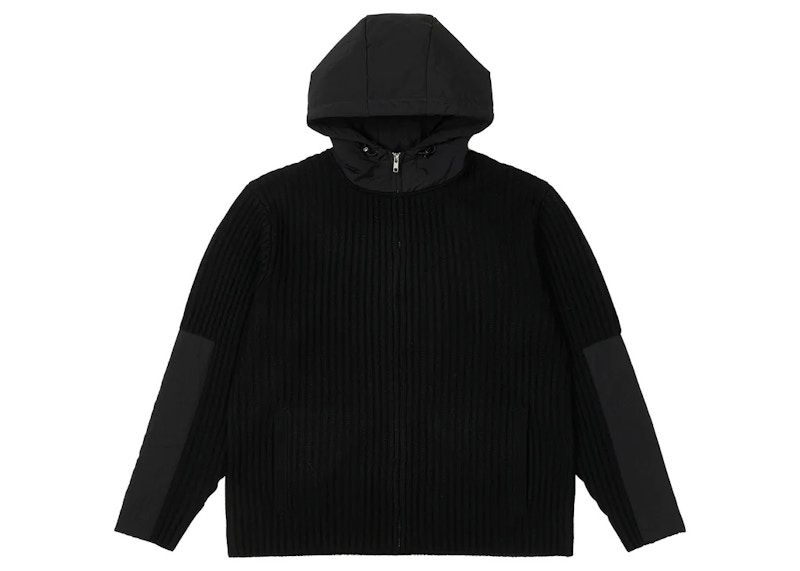 Palace Marine Zip Hood Knit Black Men's - FW22 - US