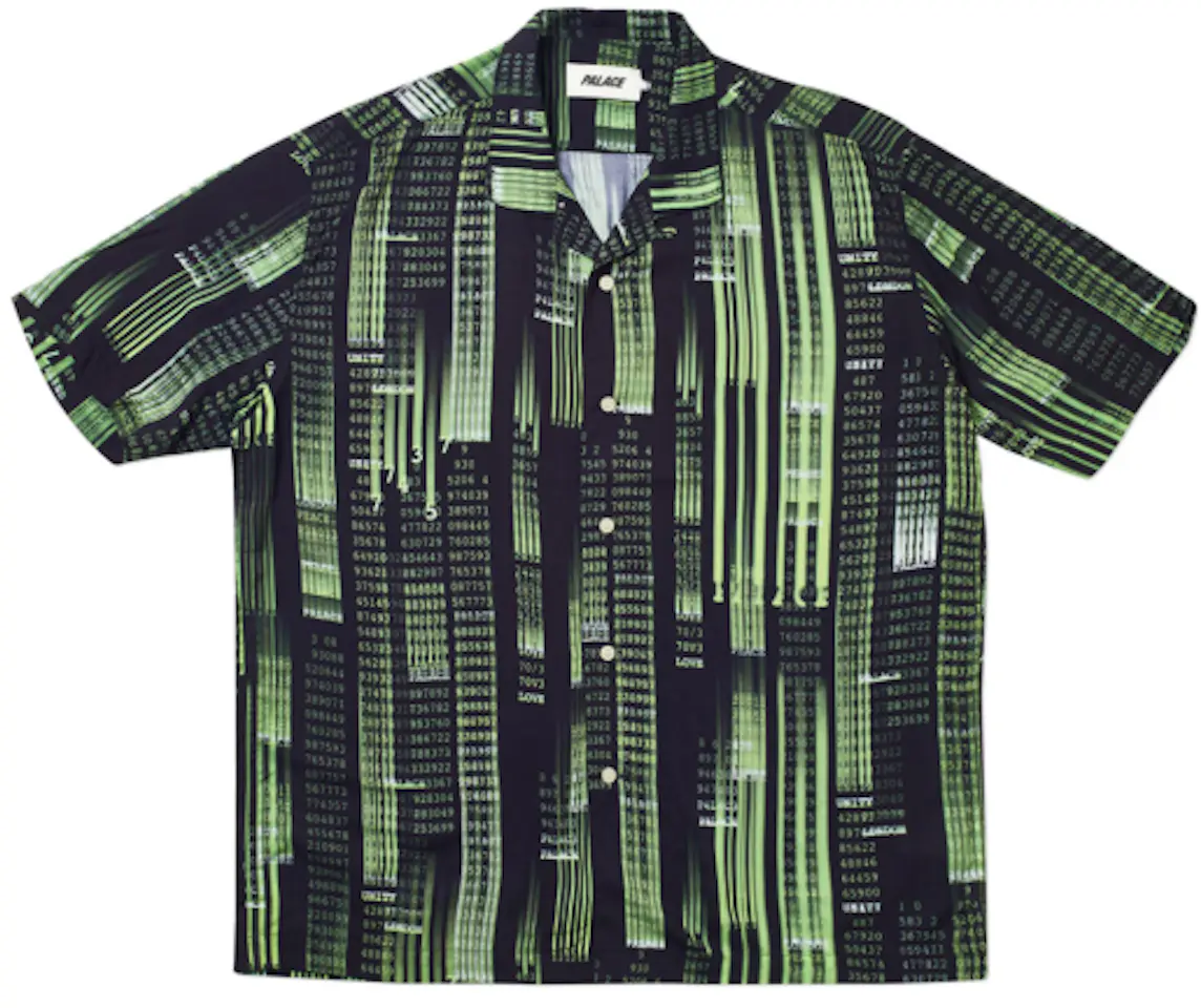 Palace Matrix Shirt Black/Green - SS19 Men's - US