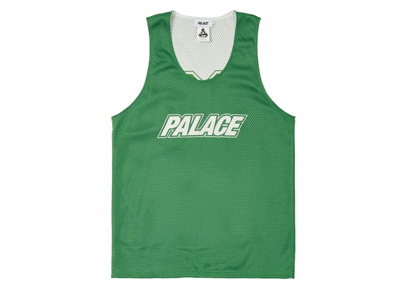 Palace Mesh Reverso Border Vest Green Men's - SS24 - US