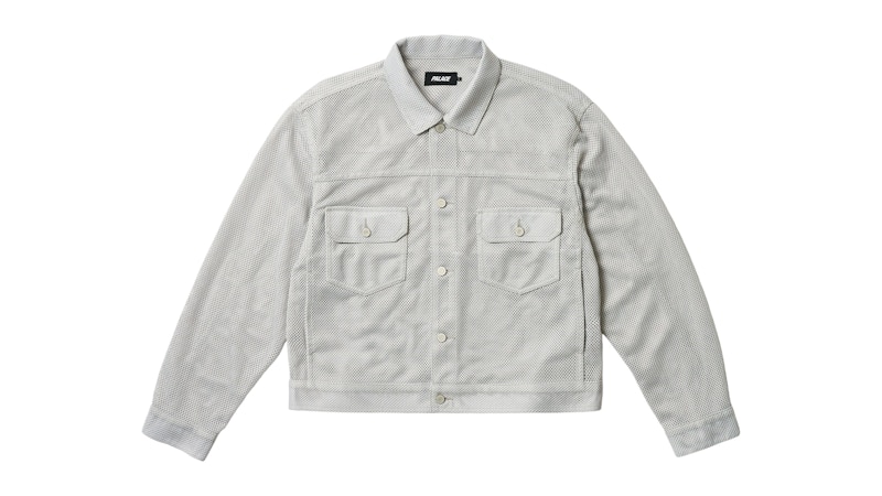 ジャケット・アウター PALACE MESH TRUCKER JACKET CONCRETE GREY Palace Mesh Trucker Jacket Concrete Grey Men's - SS25 - US