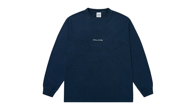 Palace Micro Pigment Longsleeve Navy Men's - SS25 - GB Palace Micro Pigment Longsleeve Navy Men's - SS25 - GB
