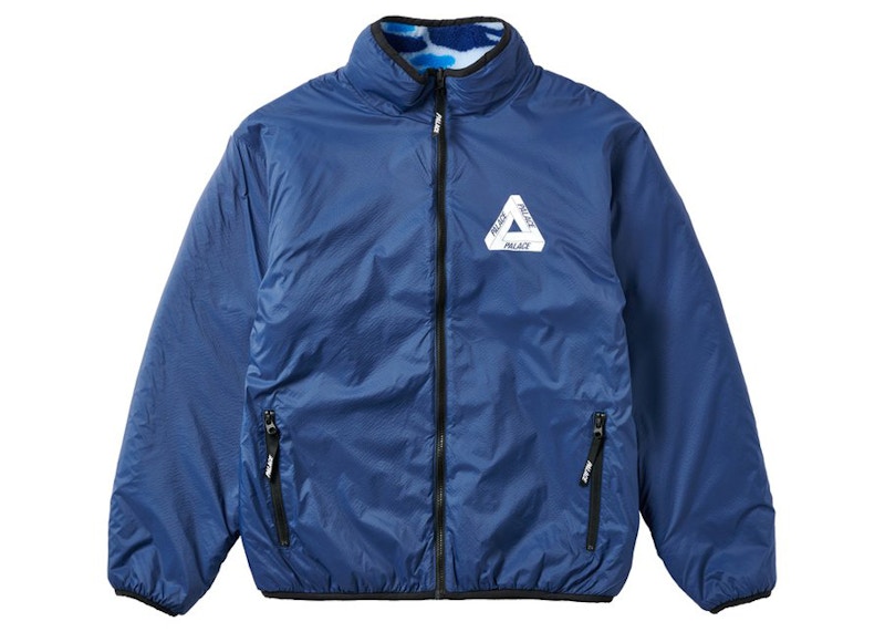 Palace Mirage Reversible Fleece Jacket Blue Men's - FW21 - US