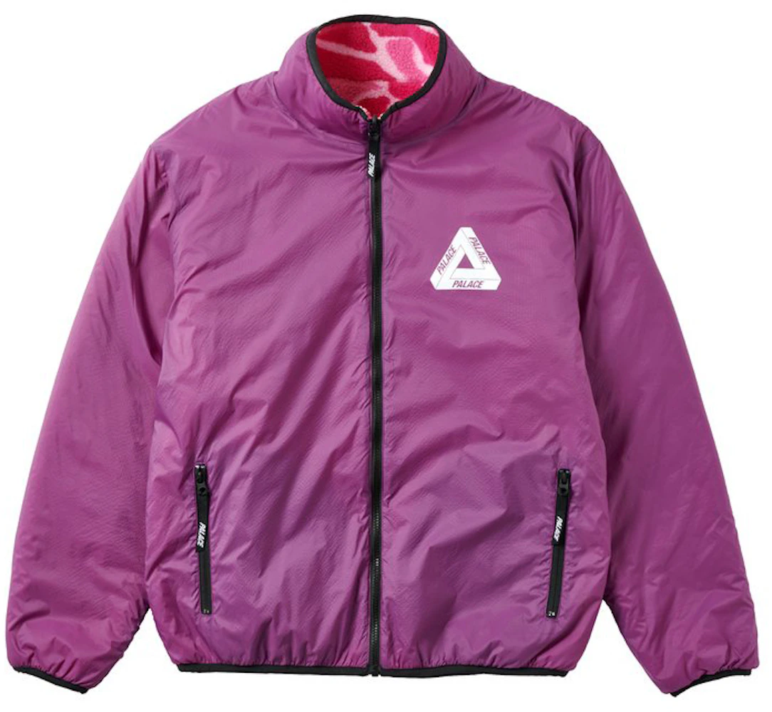 Palace Mirage Reversible Fleece Jacket Pink Men's - FW21 - US