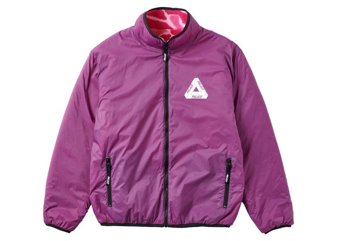 Pre-owned Palace Mirage Reversible Fleece Jacket Pink