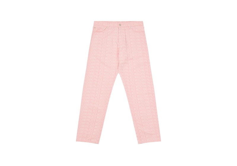 Palace Moschino Denim Jean Pink Men's - FW20 - GB