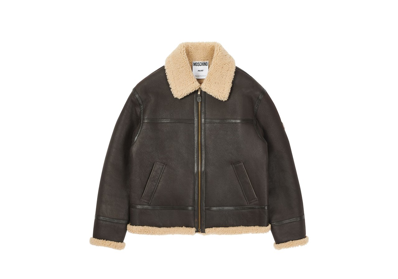 Palace Moschino Jacket Brown Men's - FW20 - US
