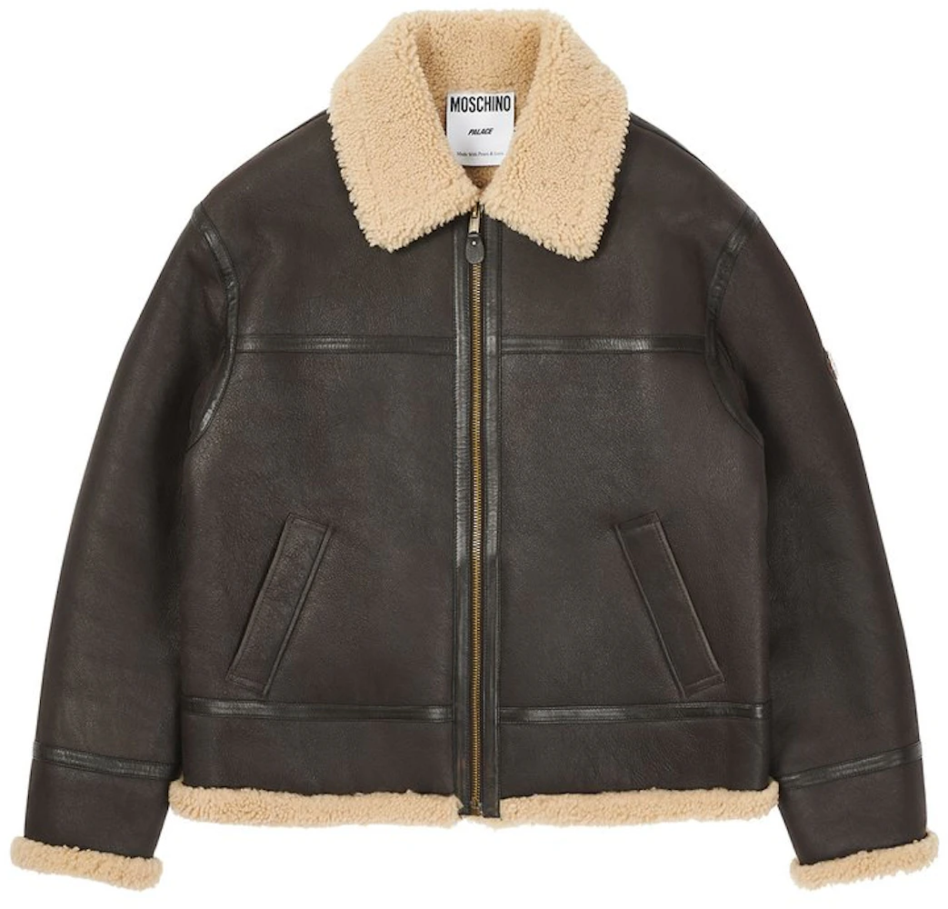 Palace Moschino Jacket Brown Men's - FW20 - US