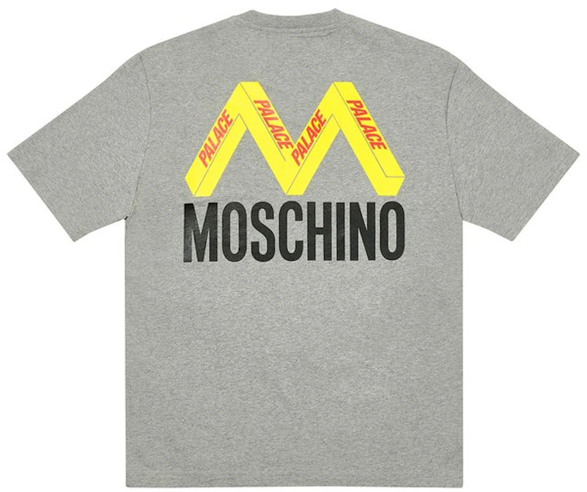 Palace Moschino T-shirt Grey Marl Men's - FW20 - US