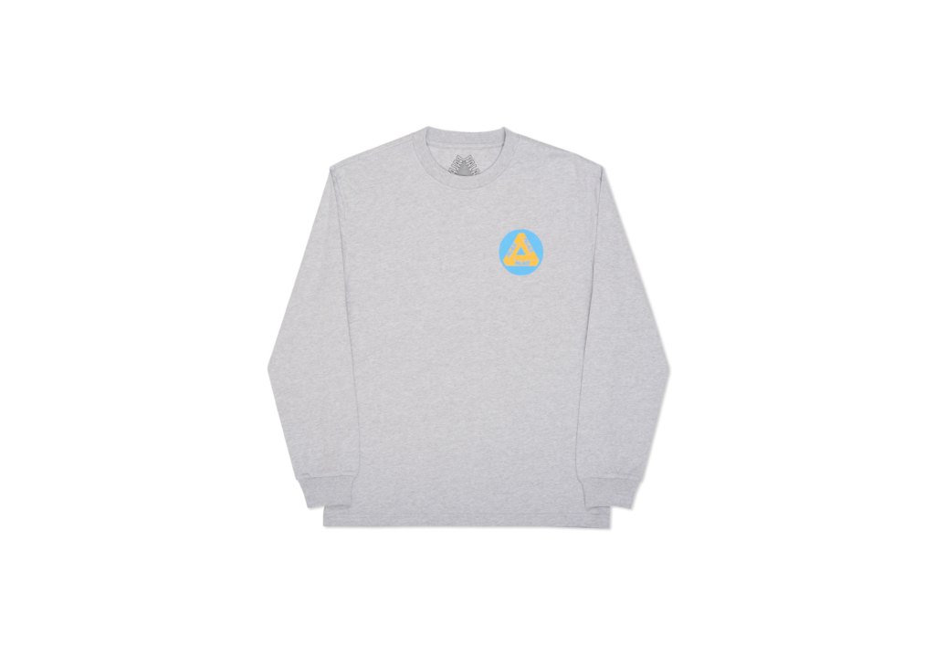 Palace Multi P Longsleeve Grey Marl Men's - Ultimo 2016 - US