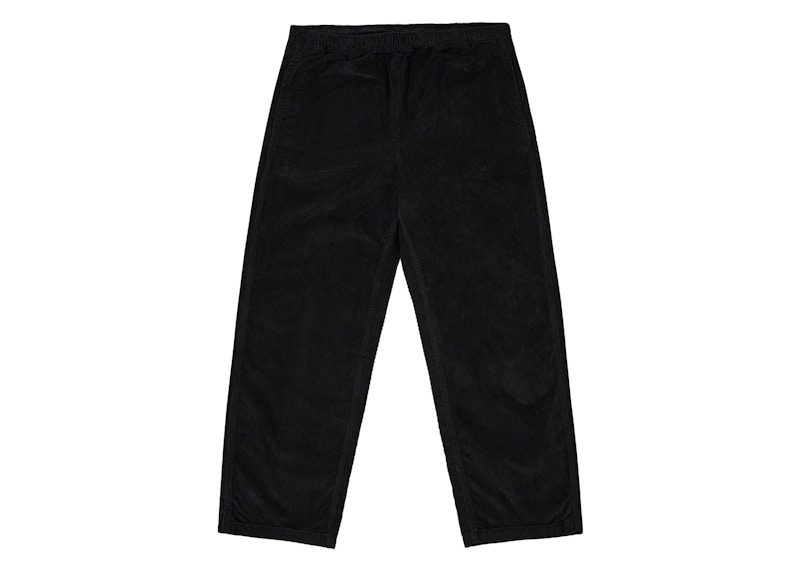 Pre-owned Palace Men's  Needle Cord Beach Trouser In Black