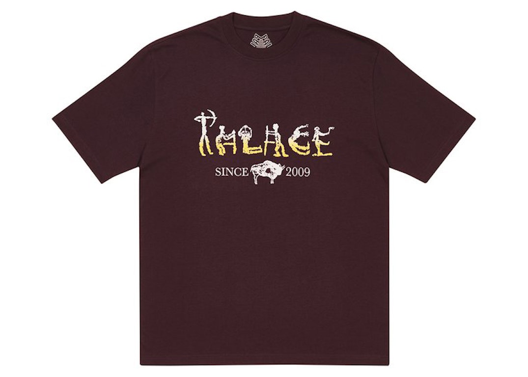Pre-owned Palace Nein Electricity T-shirt Burgundy