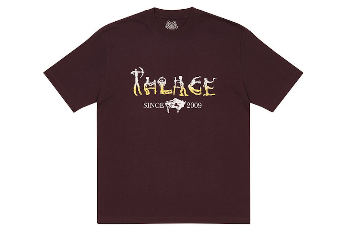 Pre-owned Palace Nein Electricity T-shirt Burgundy