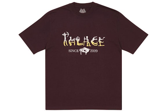Palace Nein Electricity T-shirt Borgogna
