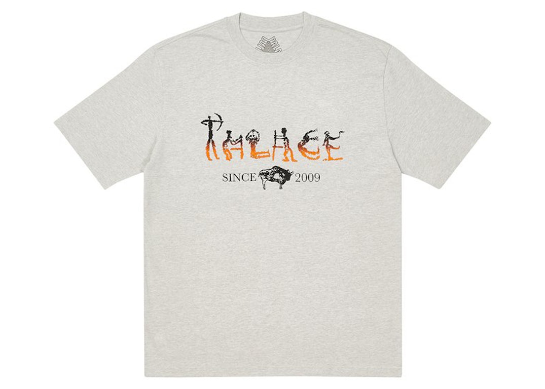 Pre-owned Palace Nein Electricity T-shirt Grey Marl
