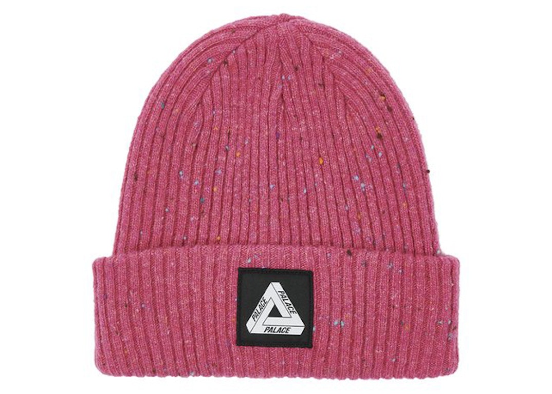 Pre-owned Palace Nepped Tri-ferg Patch Beanie Cherry