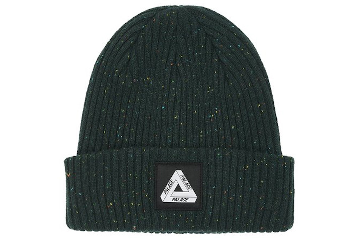 Pre-owned Palace Nepped Tri-ferg Patch Beanie Green