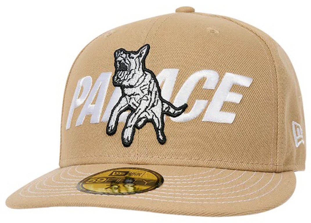 Pre-owned Palace New Era Alsatian 59fifty Cap Sand