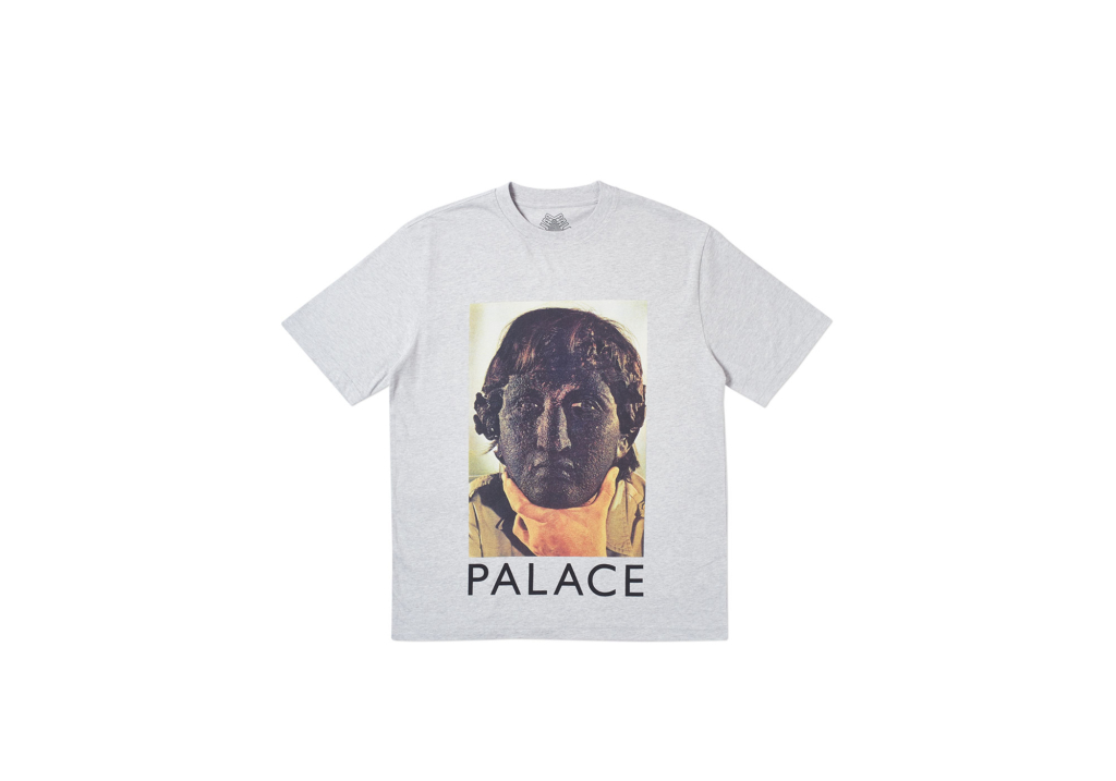 Palace Nicked T-Shirt Grey Marl メンズ - SS19 - JP