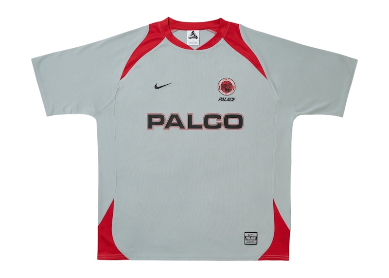Men's Palace Nike Shop Jersey in Grey/Red
