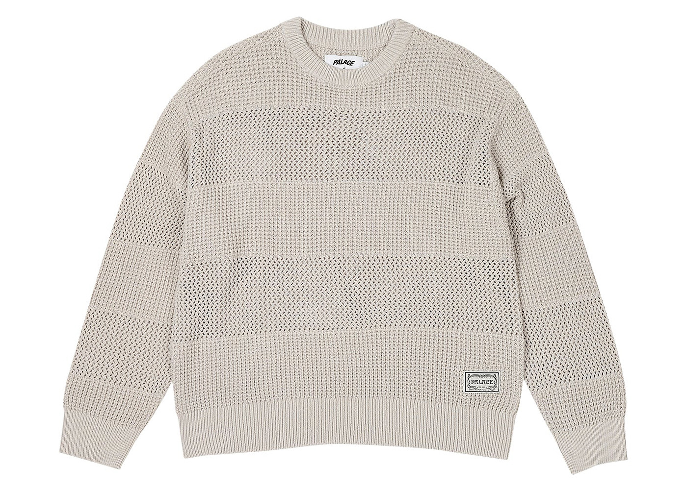 Palace Open Stripe Knit Grey Men's - SS24 - US