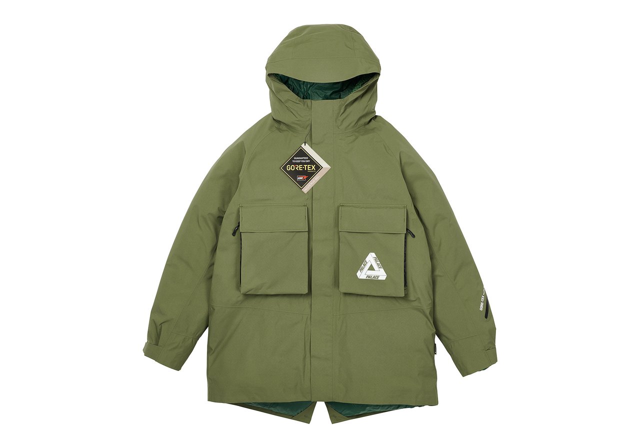 Palace x Engineered Garments Gore-Tex Field Parka Olive - FW22 