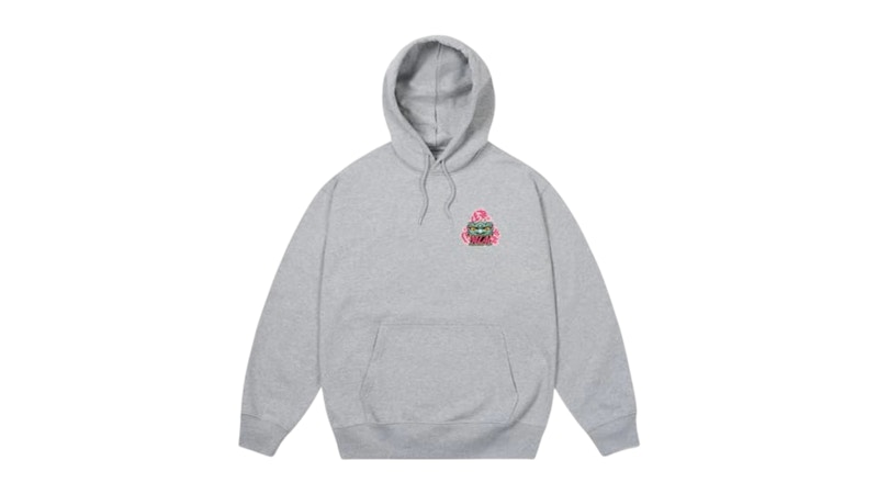 Palace Osaka Exclusive Tri-Ferg Hoodie Grey Marl Men's