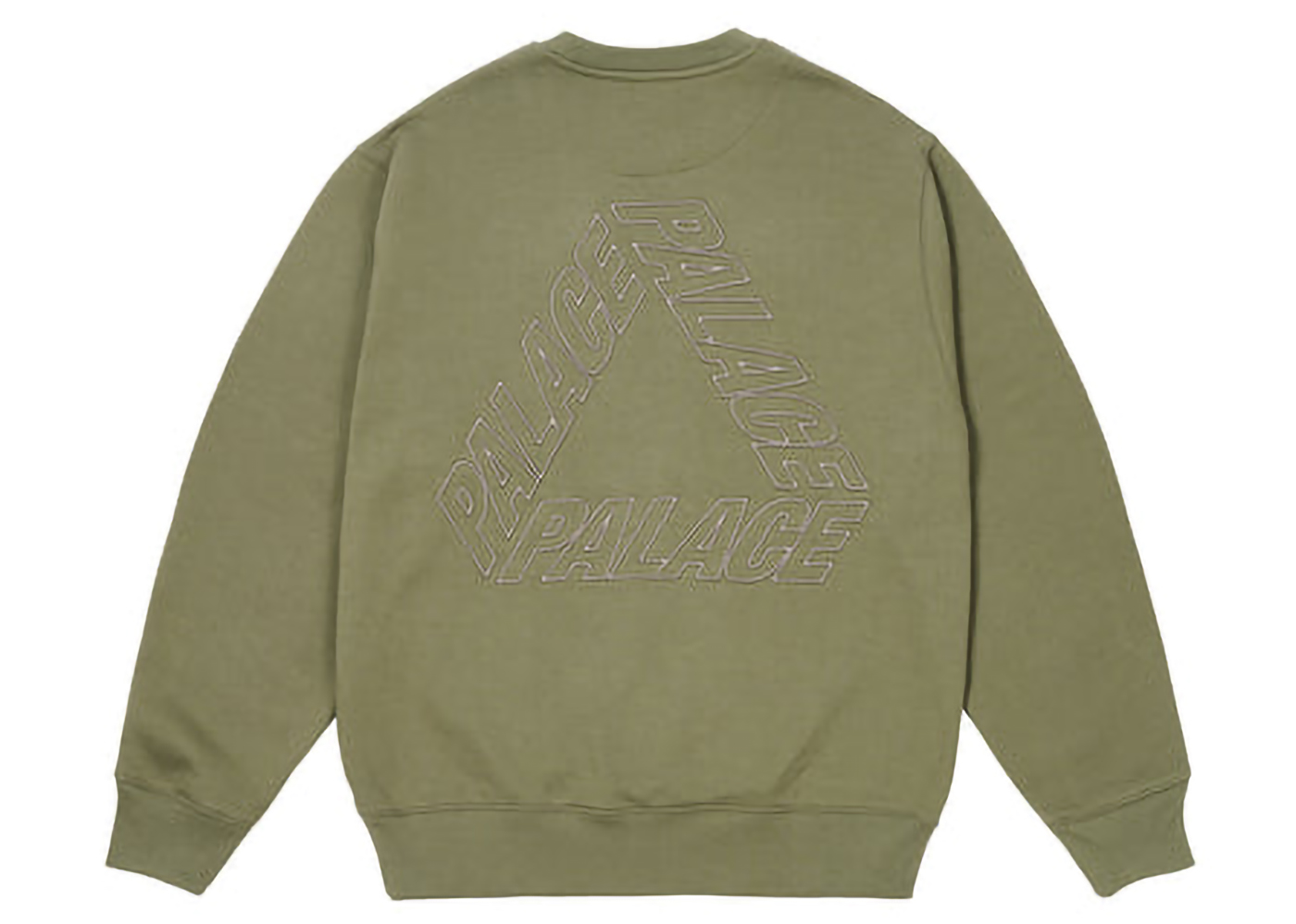 Palace Outline P-3 Crew Olive Men's - SS24 - US