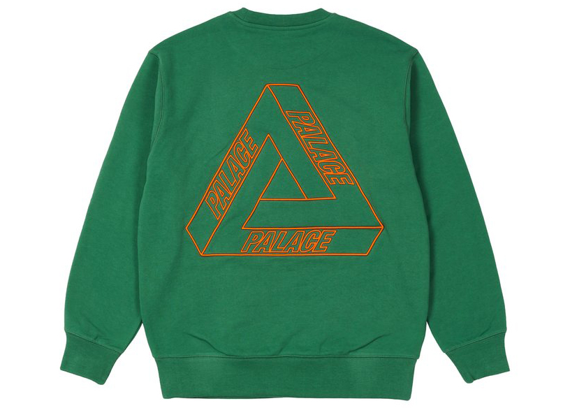 Palace Outliner MIT Designer Crew Green Men's - SS21 - GB