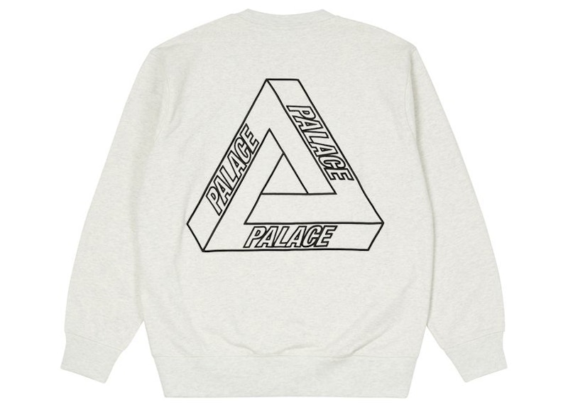 Palace Outliner MIT Designer Crew Light Grey Marl Men's - SS21 - US