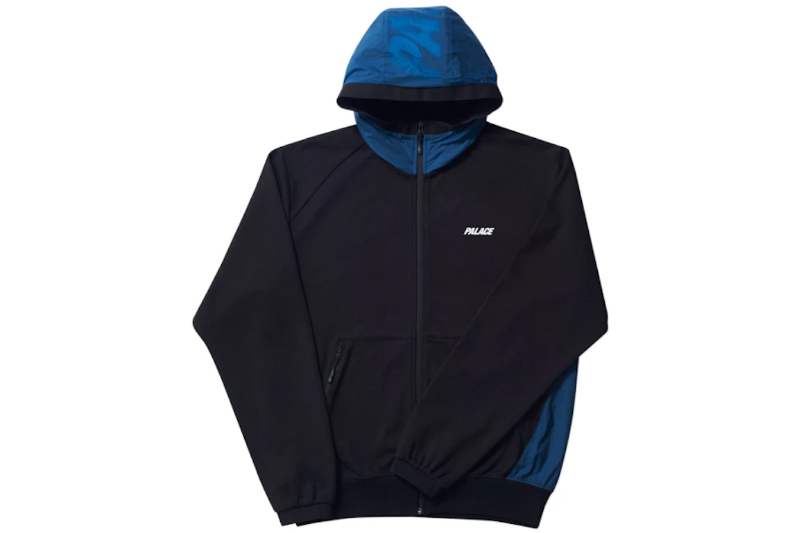 Palace Overlay Track Top Black/Blue