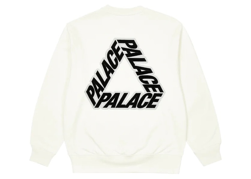 Palace P-3 Applique Crew White Men's - FW22 - GB