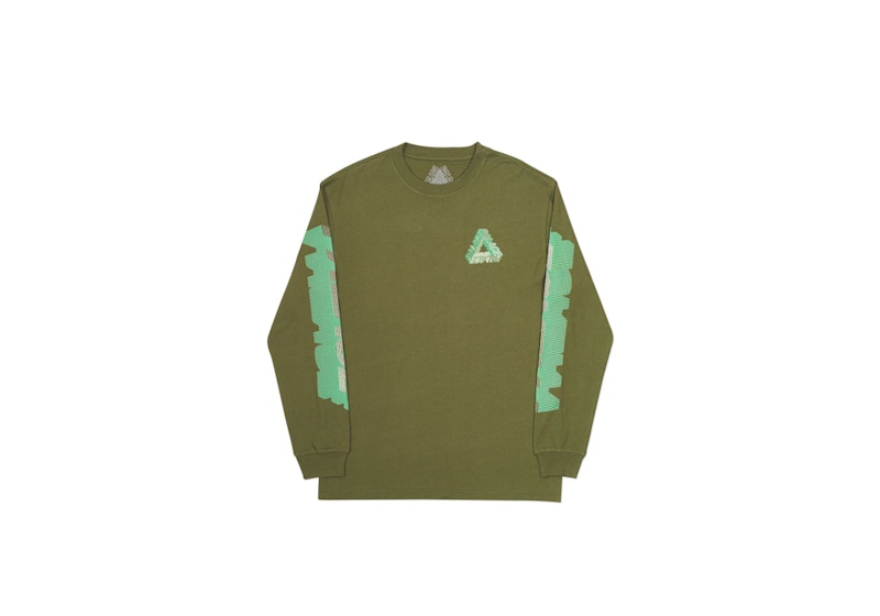 Palace P-3D Longsleeve Army Green Men's - Ultimo 2017 - US